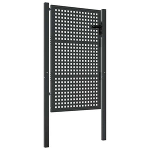Vidaxl tuinpoort antraciet 100x150 cm staal