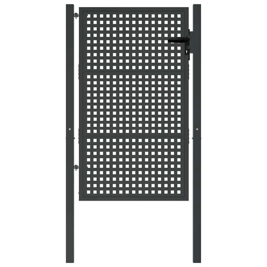 Vidaxl tuinpoort antraciet 100x150 cm staal
