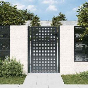 Vidaxl tuinpoort antraciet 100x150 cm staal