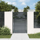 Vidaxl tuinpoort antraciet 100x150 cm staal