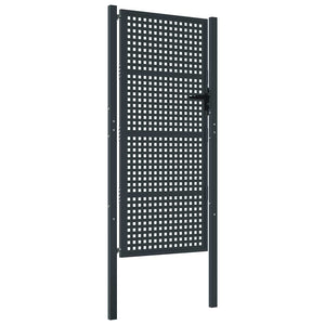 Vidaxl tuinpoort antraciet 100x175 cm staal