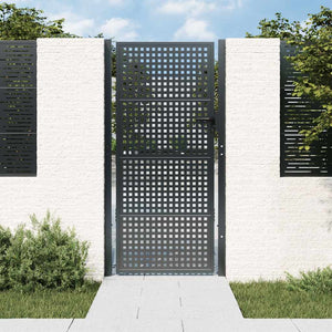 Vidaxl tuinpoort antraciet 100x175 cm staal