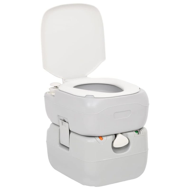 Afbeelding laden in galerijviewer, VidaXL Campingtoilet en wasbak met watertank
