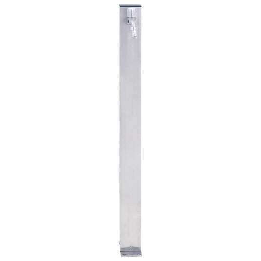 Vidaxl waterzuil vierkant 60 cm roestvrij staal