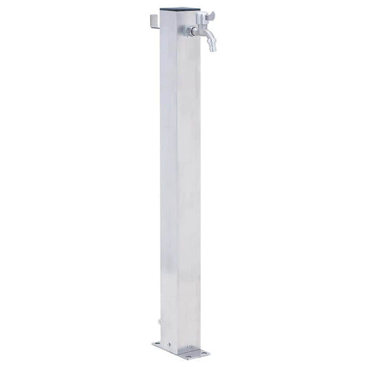 Vidaxl waterzuil vierkant 80 cm roestvrij staal