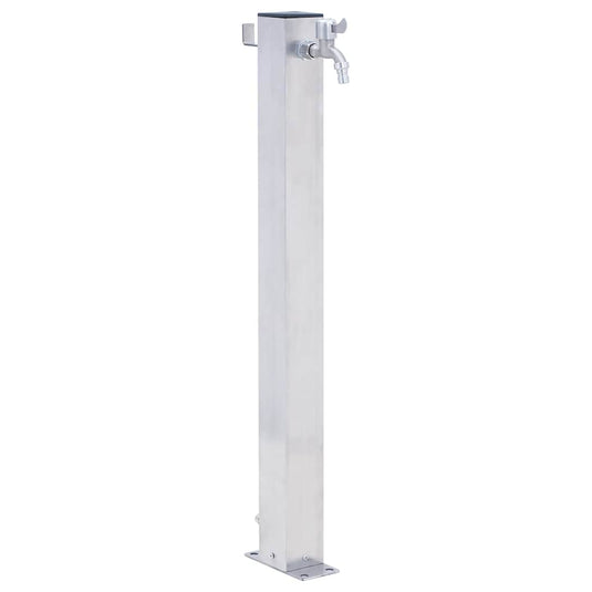 Vidaxl waterzuil vierkant 80 cm roestvrij staal