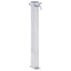 Vidaxl waterzuil vierkant 80 cm roestvrij staal