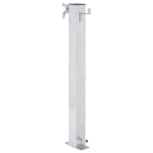 Vidaxl waterzuil vierkant 80 cm roestvrij staal