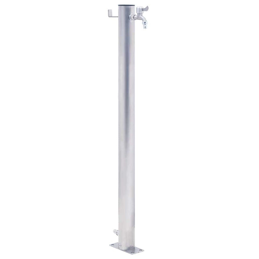 Vidaxl waterzuil 100 cm roestvrij staal rond