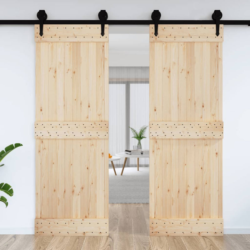Afbeelding laden in galerijviewer, Vidaxl deur narvik 80x210 cm massief grenenhout
