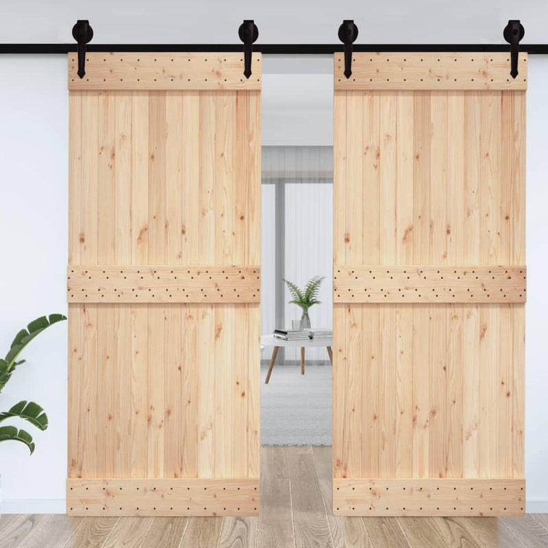 Afbeelding laden in galerijviewer, Vidaxl deur narvik 100x210 cm massief grenenhout
