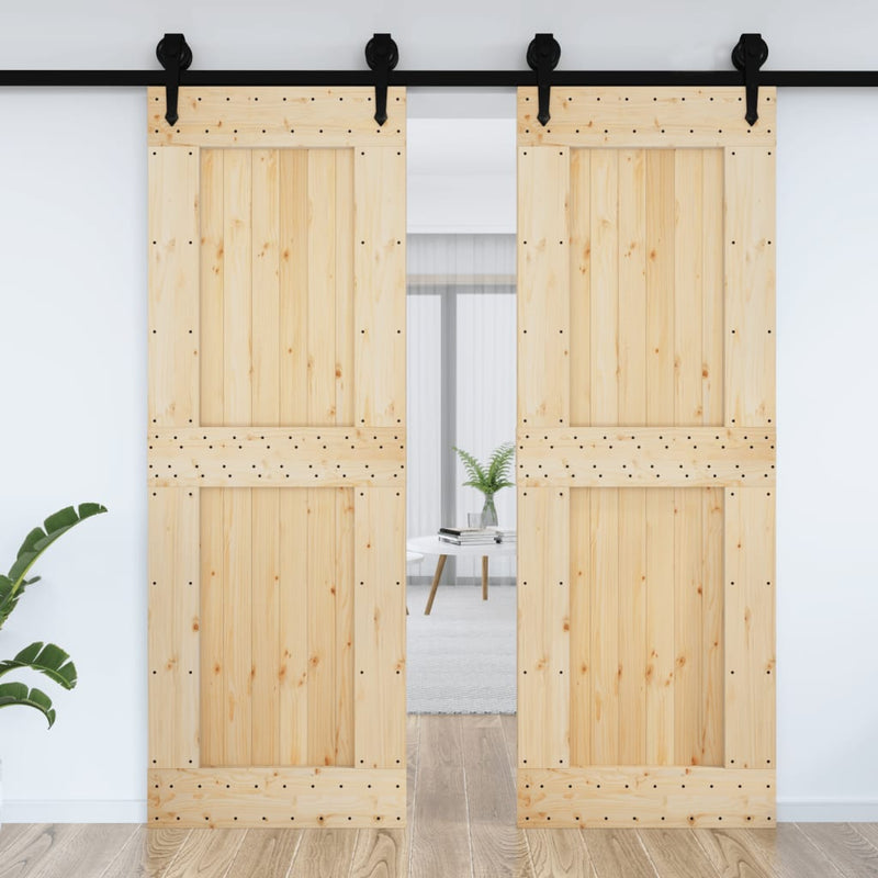 Afbeelding laden in galerijviewer, Vidaxl deur narvik 80x210 cm massief grenenhout
