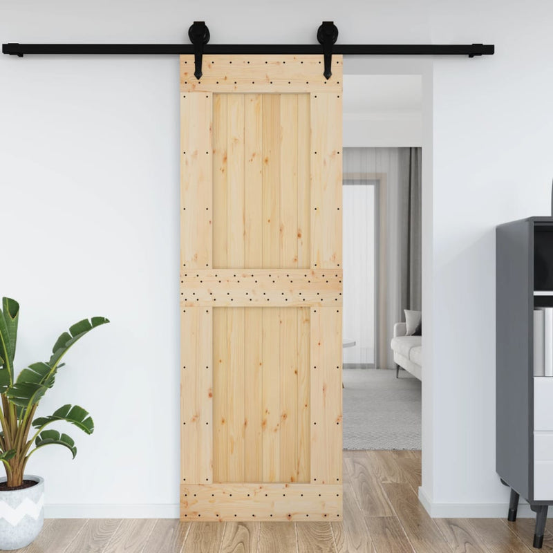 Afbeelding laden in galerijviewer, Vidaxl deur narvik 80x210 cm massief grenenhout
