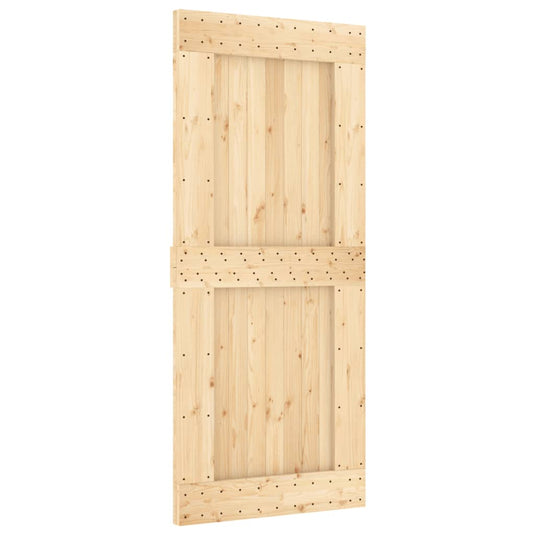 Vidaxl deur narvik 90x210 cm massief grenenhout