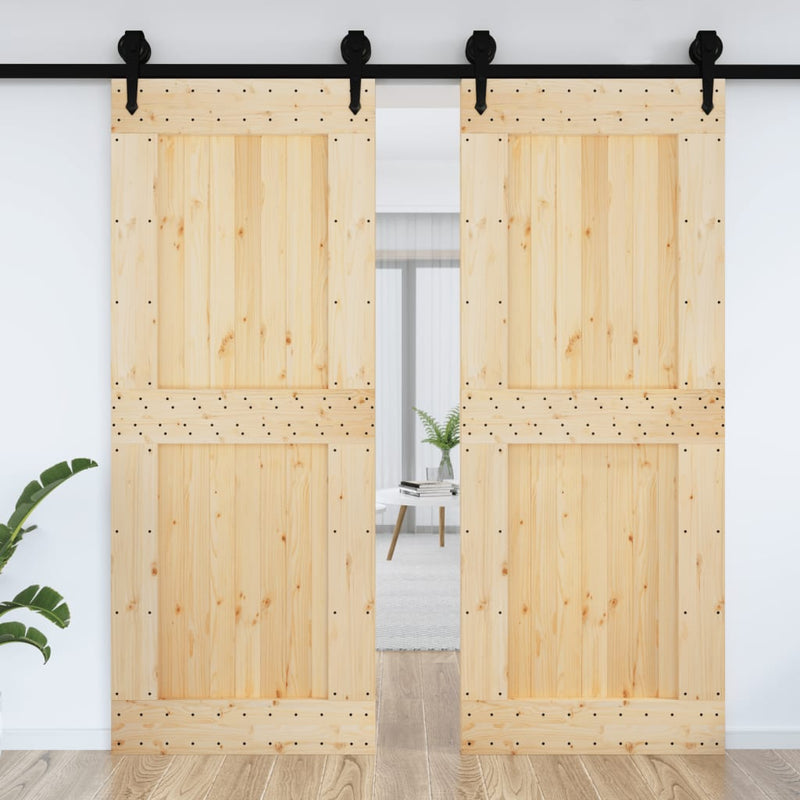 Afbeelding laden in galerijviewer, Vidaxl deur narvik 90x210 cm massief grenenhout
