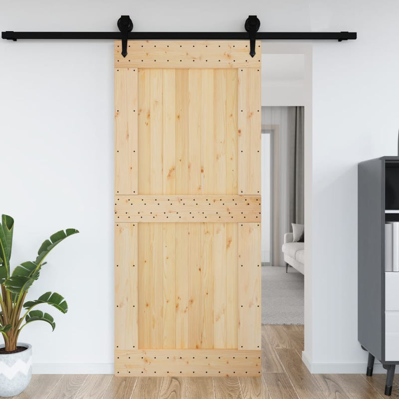 Afbeelding laden in galerijviewer, VidaXL Deur NARVIK 100x210 cm massief grenenhout
