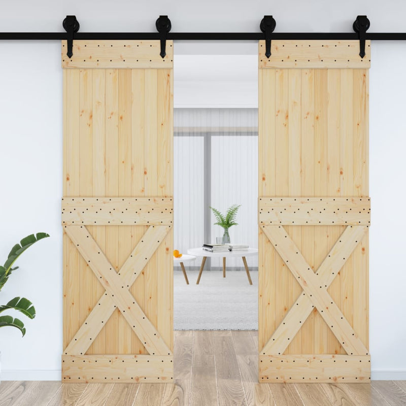 Afbeelding laden in galerijviewer, Vidaxl deur narvik 70x210 cm massief grenenhout
