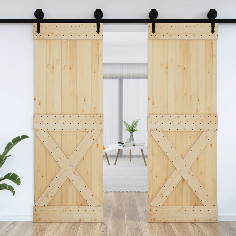 Afbeelding laden in galerijviewer, Vidaxl deur narvik 80x210 cm massief grenenhout
