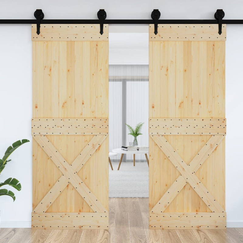 Afbeelding laden in galerijviewer, VidaXL Deur NARVIK 85x210 cm massief grenenhout
