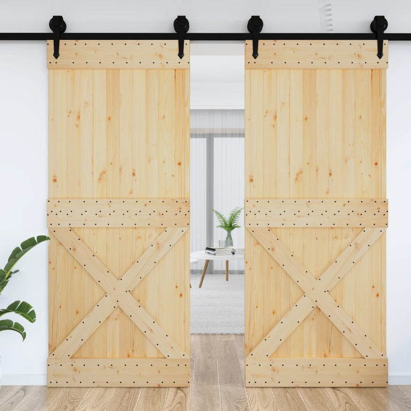 Afbeelding laden in galerijviewer, Vidaxl deur narvik 95x210 cm massief grenenhout

