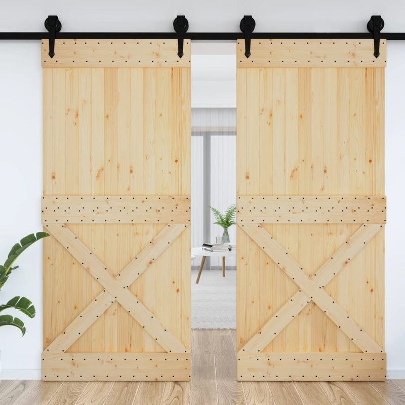 Afbeelding laden in galerijviewer, Vidaxl deur narvik 100x210 cm massief grenenhout
