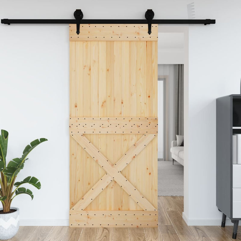 Afbeelding laden in galerijviewer, Vidaxl deur narvik 100x210 cm massief grenenhout
