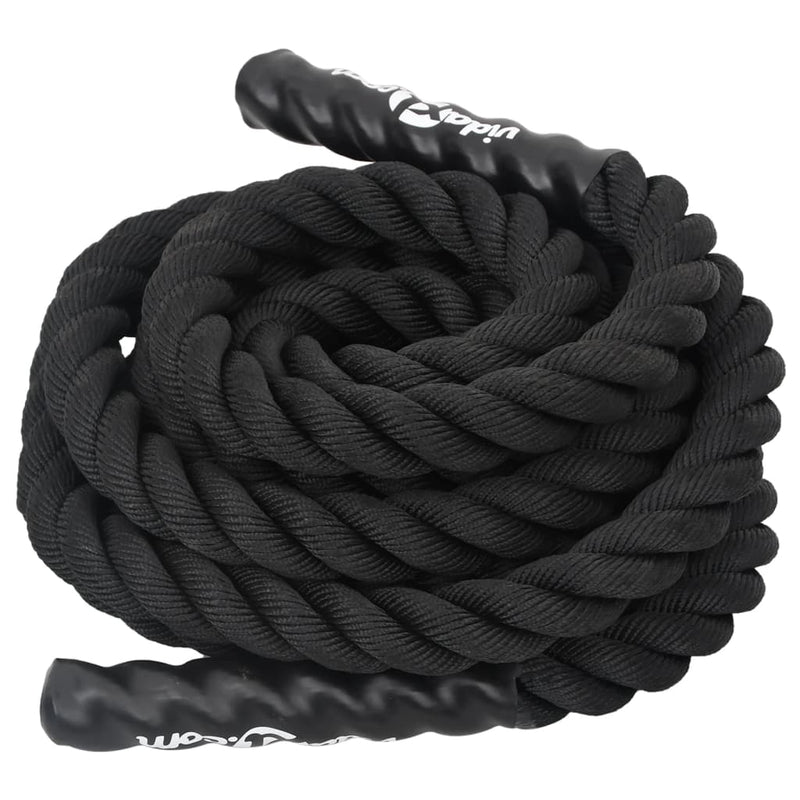 Afbeelding laden in galerijviewer, Vidaxl battle rope zwart 6 m 4,5 kg polyester
