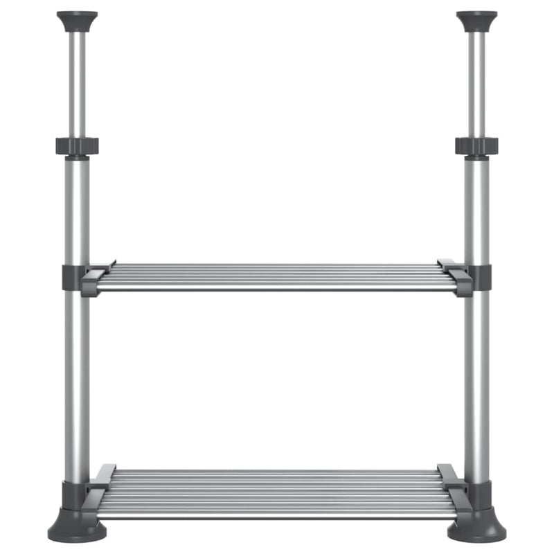 Afbeelding laden in galerijviewer, VidaXL Keukenschap 50x25x(50-70) cm aluminium
