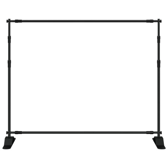 Vidaxl achtergrondstandaard 254x243 cm staal zwart