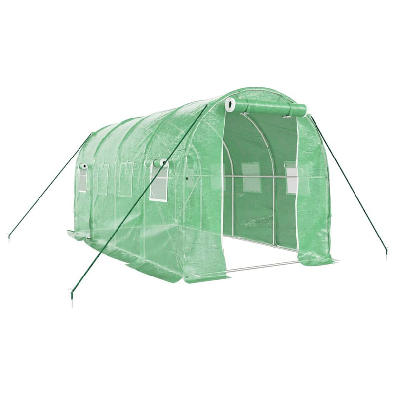 Afbeelding laden in galerijviewer, Vidaxl tuinkas met stalen frame 8 m² 4x2x2 m
