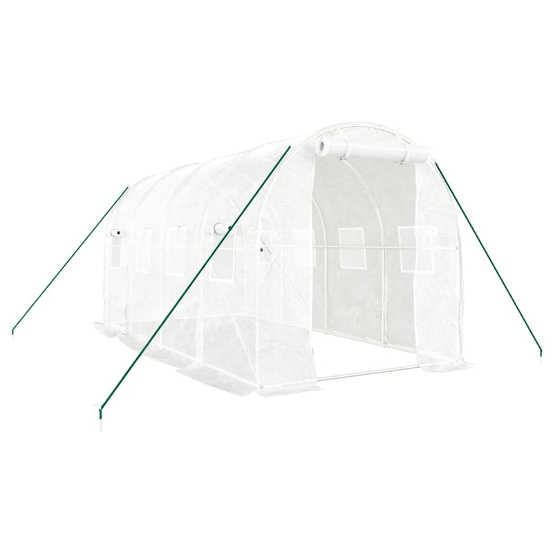 Afbeelding laden in galerijviewer, VidaXL Tuinkas met stalen frame 8 m² 4x2x2 m
