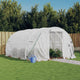 Vidaxl kas met stalen frame wit 12 m² 4x3x2 m