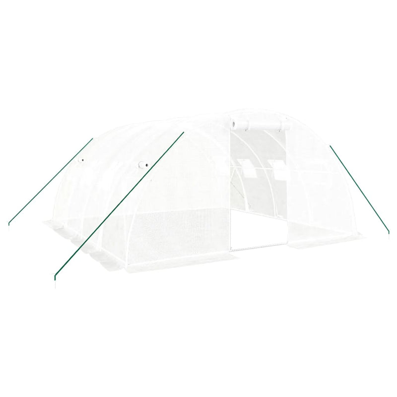 Afbeelding laden in galerijviewer, Vidaxl kas met stalen frame wit 16 m² 4x4x2 m
