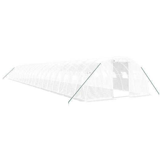 VidaXL Tuinkas met stalen frame 88 m² 22x4x2 m wit