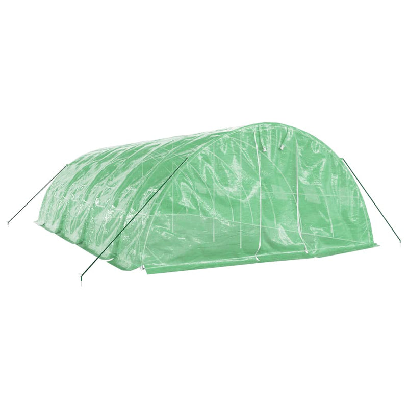 Afbeelding laden in galerijviewer, VidaXL Tuinkas met stalen frame 40 m² 8x5x2,3 m groen
