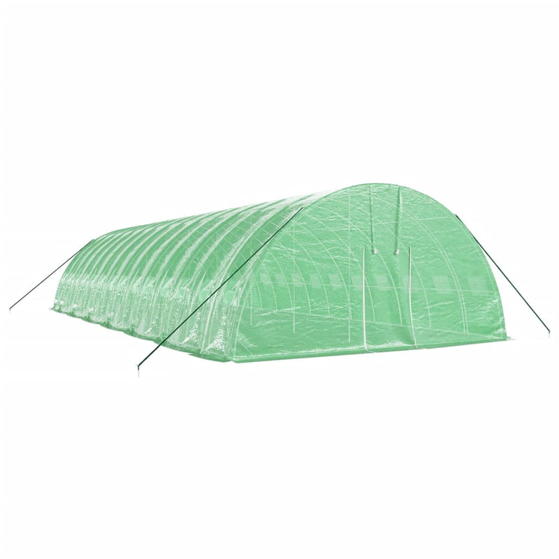 Afbeelding laden in galerijviewer, VidaXL Tuinkas met stalen frame 84 m² 14x6x2,85 m groen
