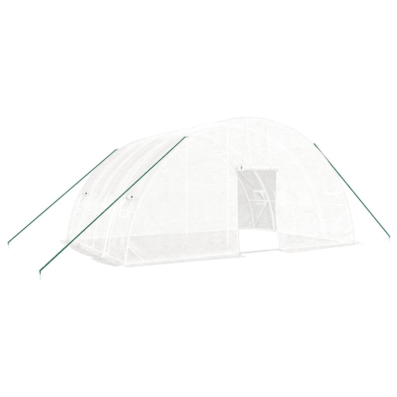 Afbeelding laden in galerijviewer, VidaXL Tuinkas met stalen frame 24 m² 6x4x2,85 m wit
