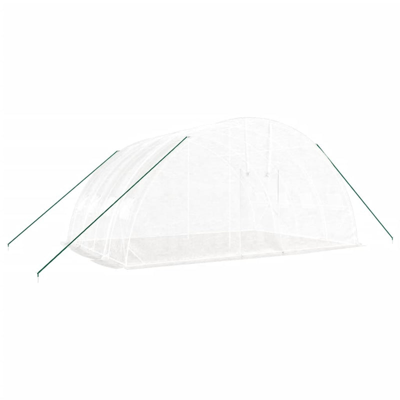 Afbeelding laden in galerijviewer, VidaXL Tuinkas met stalen frame 24 m² 6x4x2,85 m wit
