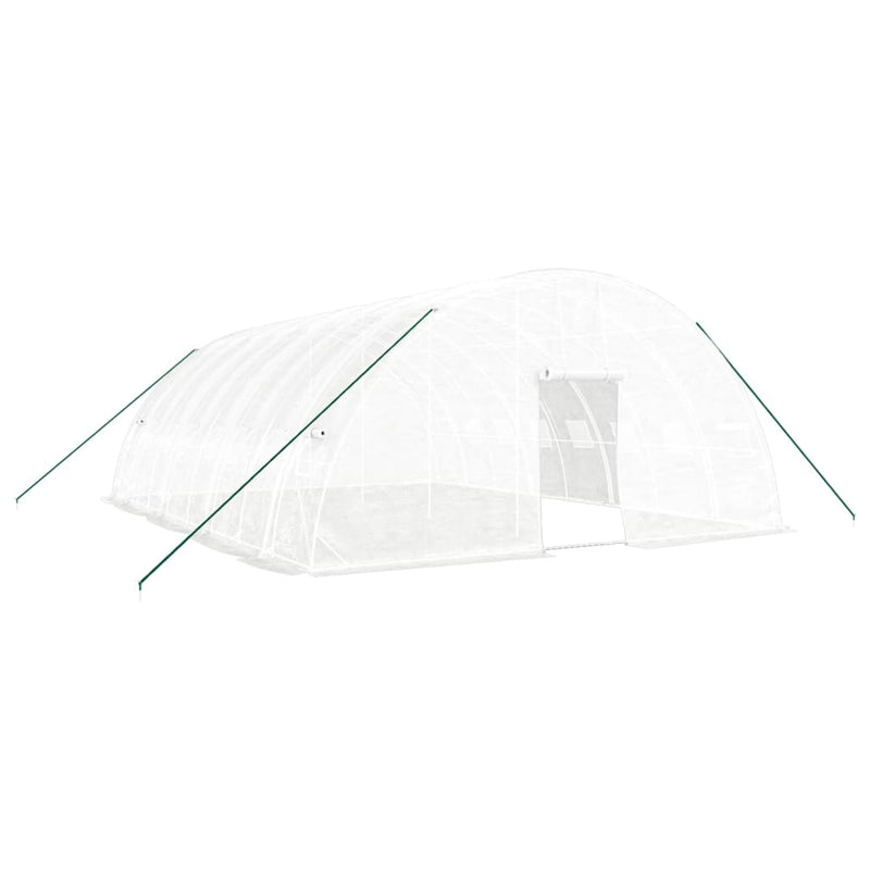 Afbeelding laden in galerijviewer, VidaXL Tuinkas met stalen frame 48 m² 8x6x2,85 m wit
