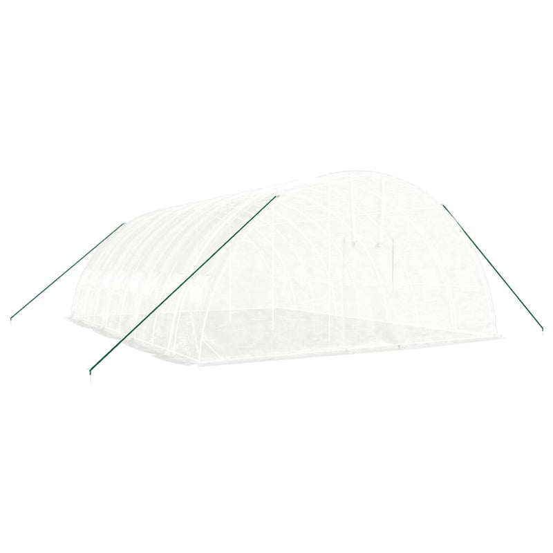 Afbeelding laden in galerijviewer, VidaXL Tuinkas met stalen frame 48 m² 8x6x2,85 m wit
