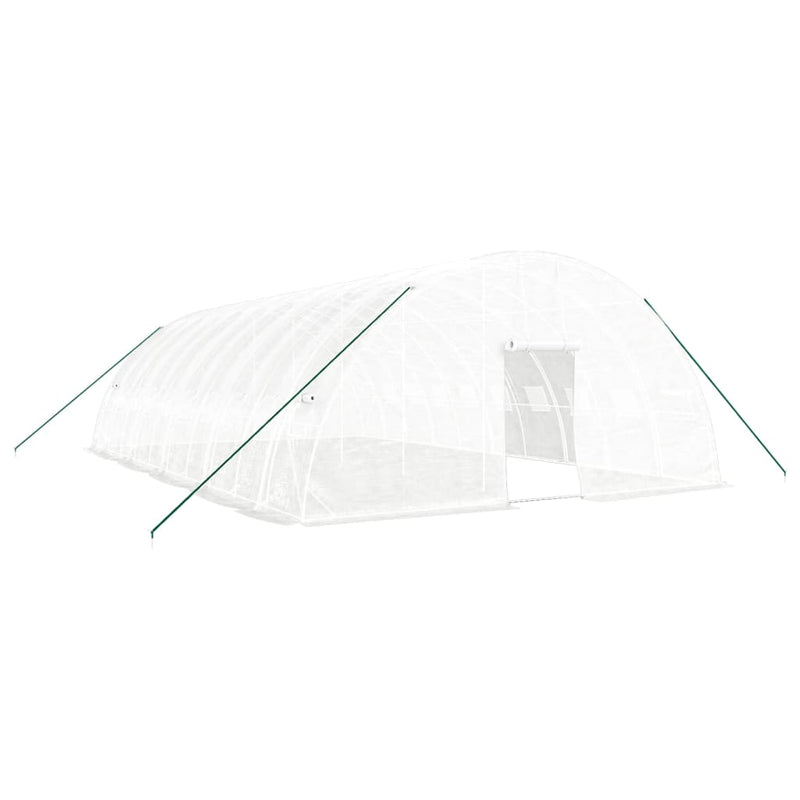 Afbeelding laden in galerijviewer, VidaXL Tuinkas met stalen frame 60 m² 10x6x2,85 m wit
