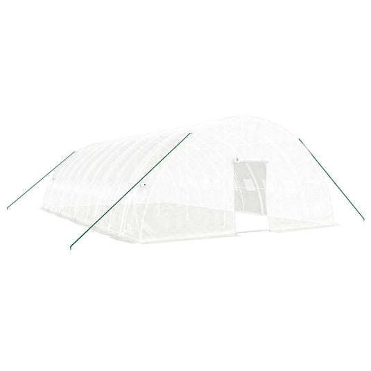 VidaXL Tuinkas met stalen frame 60 m² 10x6x2,85 m wit