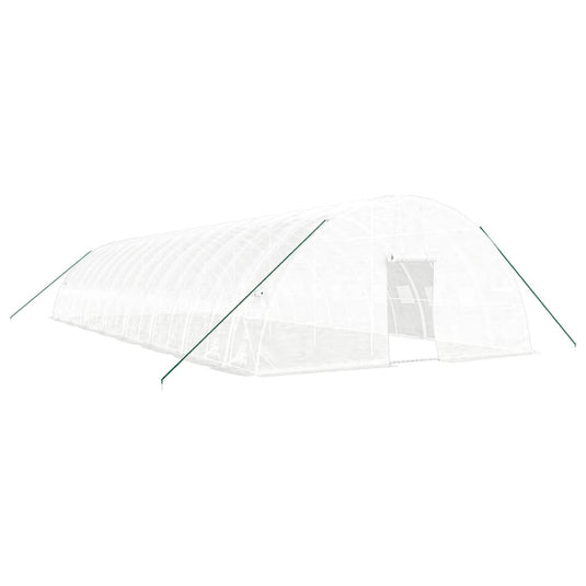 VidaXL Tuinkas met stalen frame 96 m² 16x6x2,85 m wit
