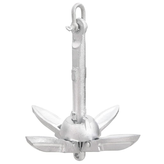 Vidaxl anker inklapbaar 0,7 kg thermisch verzinkt gietijzer zilver
