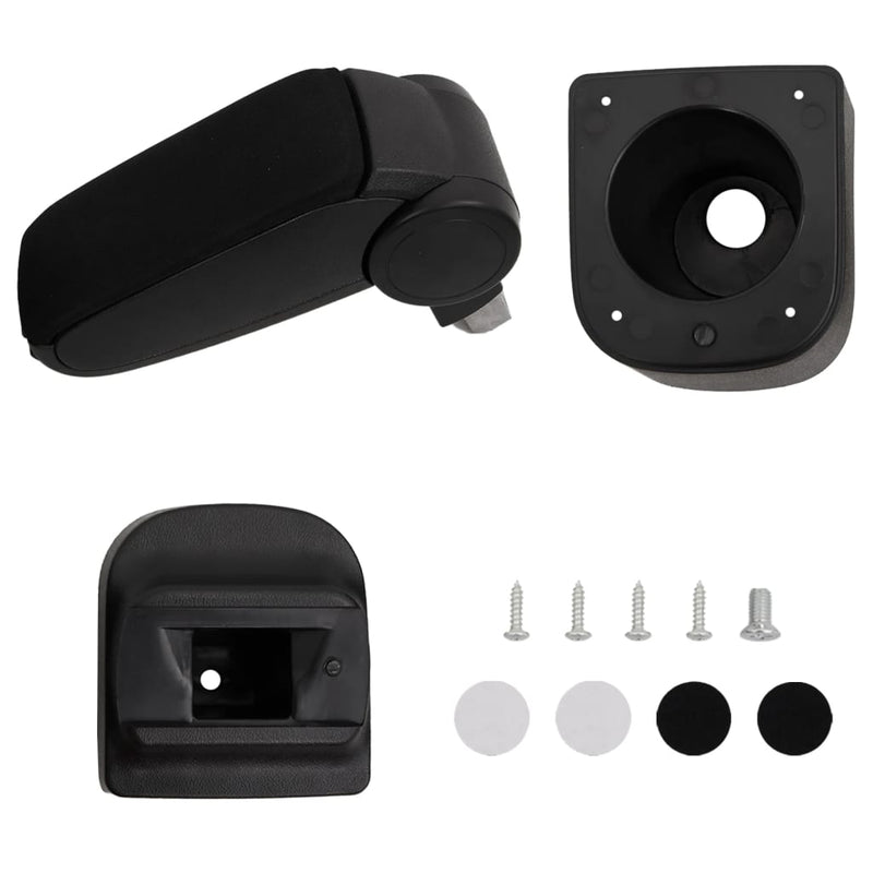 Afbeelding laden in galerijviewer, Vidaxl autoarmsteun voor vw polo 6r 6c (2009-2017) 12x34x(35-47) cm abs zwart
