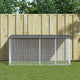 Vidaxl kippenhok met dak antraciet 203x98x90 cm gegalvaniseerd staal