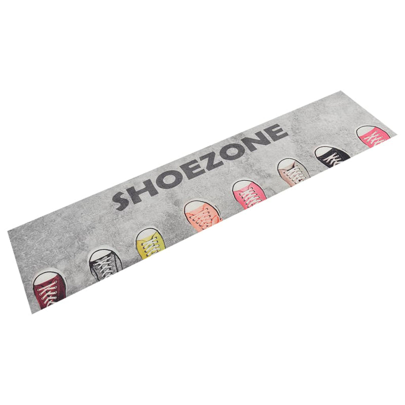 Afbeelding laden in galerijviewer, Vidaxl keukenmat wasbaar shoezone-print 60x300 cm fluweel
