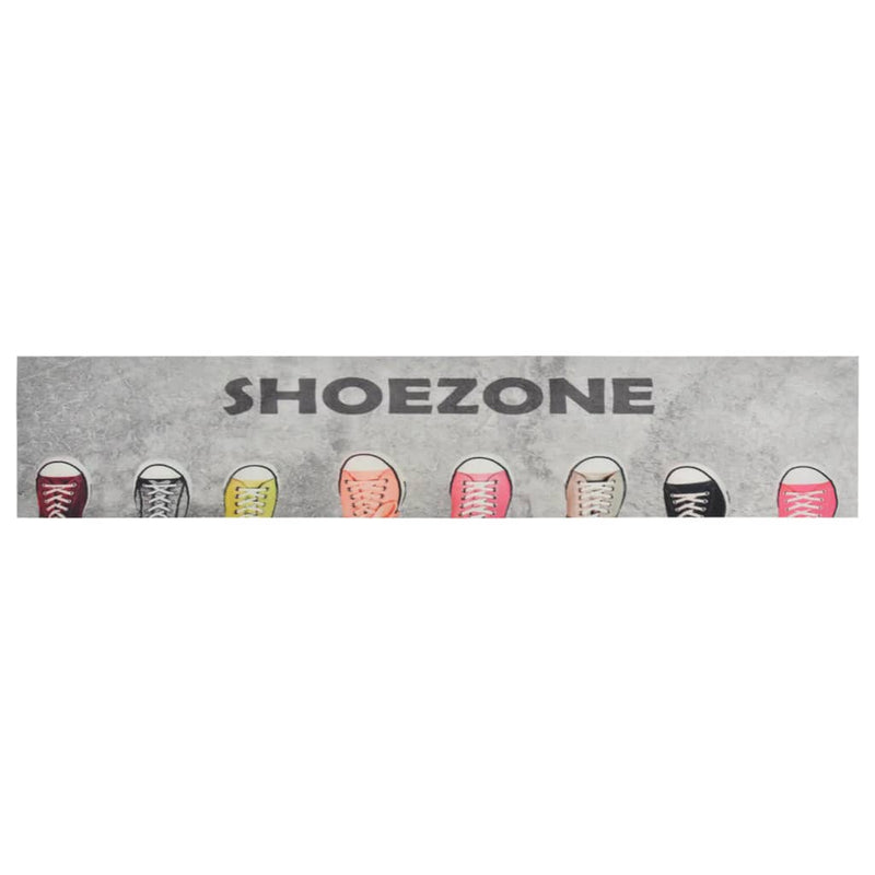 Afbeelding laden in galerijviewer, Vidaxl keukenmat wasbaar shoezone-print 60x300 cm fluweel

