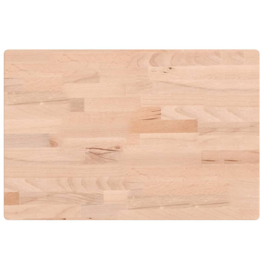 Vidaxl wastafelblad 60x40x2,5 cm massief beukenhout