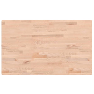 Vidaxl wastafelblad 100x60x2,5 cm massief beukenhout